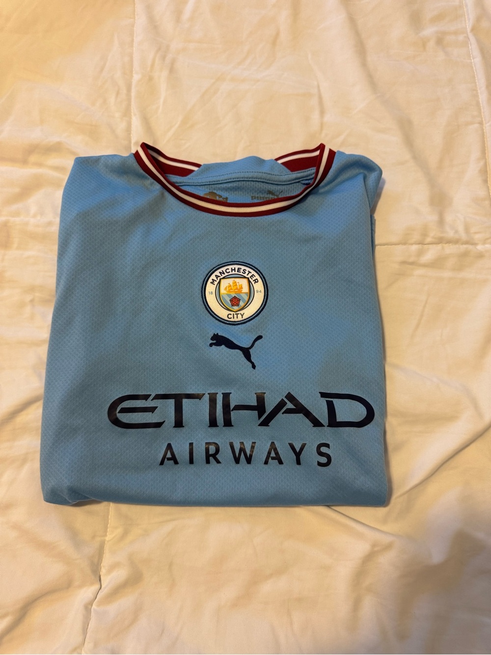 Puma Kids Manchester City Light Blue Home Jersey